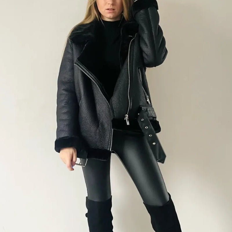 Jaqueta Peluciada Couro Feminina – Peluciadas - Main Image